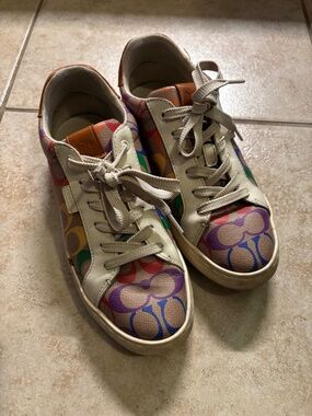 Coach multicolor leather sneaker size 6.5